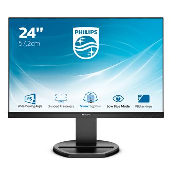 Philips B Line 230B8QJEB - Écran LED - 23" (22.5" visualisable) - 1920 x 1200 WUXGA @ 60 Hz - IPS - 250 cd/m² - 1000:1 - 5 ms - HDMI, DVI-D, VGA, DisplayPort - haut-parleurs - texture noire