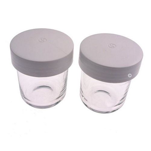 Pièces Détachées Petit Électroménager Kenwood Lot De 2 Pots Verre + Couvercle pour At320 - Réf: Kw697736