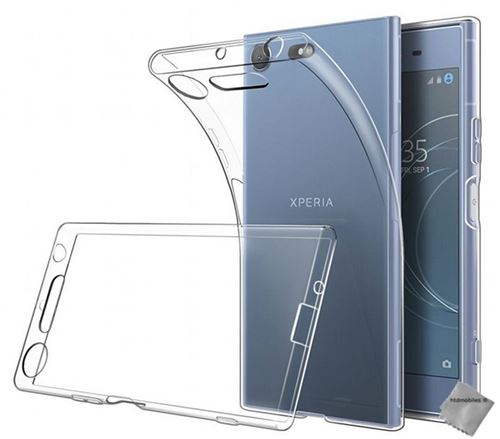 Housse etui coque silicone gel fine Sony Xperia XZ1 Compact avec film ecran - TRANSPARENT TPU