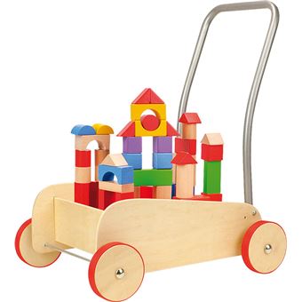 trotteur en bois avec frein