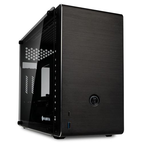 Raijintek Noir Ophion Evo Case Mini-Itx,Verre Trempé