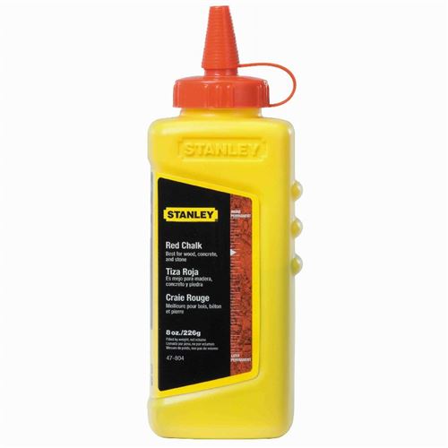 Flacon Poudre à Tracer Rouge Stanley - 225 G - 1-47-804