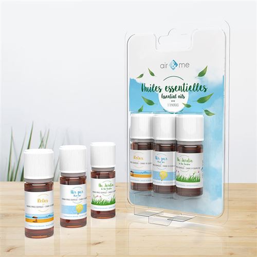 Pack de trois synergies d'huiles essentielles Bio (3 x 10 mL)
