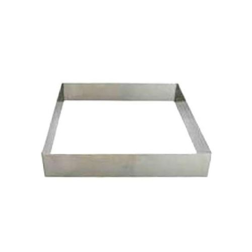 DeBuyer - Cercle à entremets carré en inox, Longueur 24 cm