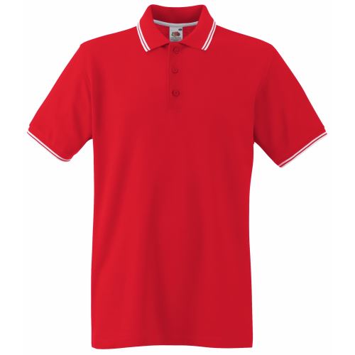 Polo à manches courtes Fruit Of The Loom pour homme (XL) (Blanc/Bleu marine profond) - UTBC1378