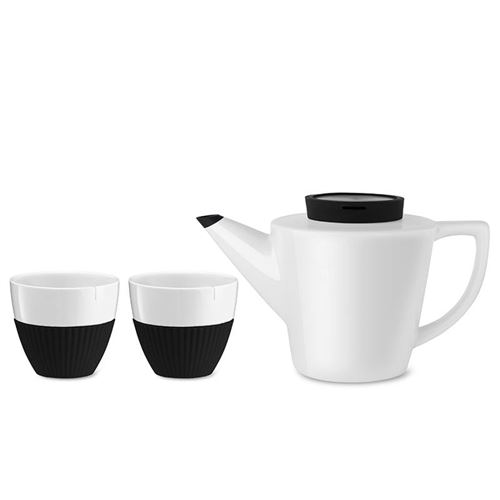 Viva Scandinavia (V24101) Service à thé en porcelaine Infusion™ (1l) - Noir