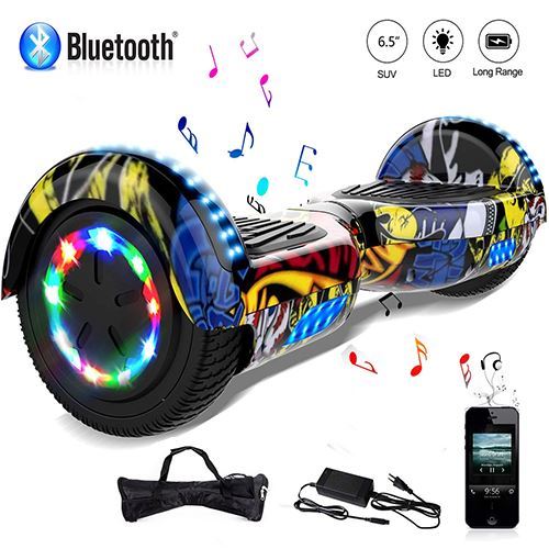 Hoverboard 6,5 pouces Tout-Terrain Auto-équilibrant Bluetooth LED avec Moteur 700W - Hiphop