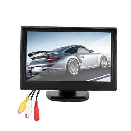 Moniteur de Voiture LCD 5 Pouces Voiture Bidirectionnelle TFT LCD Moniteur Ecran Arrière Ecran AV Entrée 800 x 480 HD
