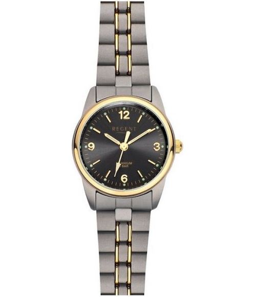 Regent Montre Femme F-429 Noir, Anthrazit