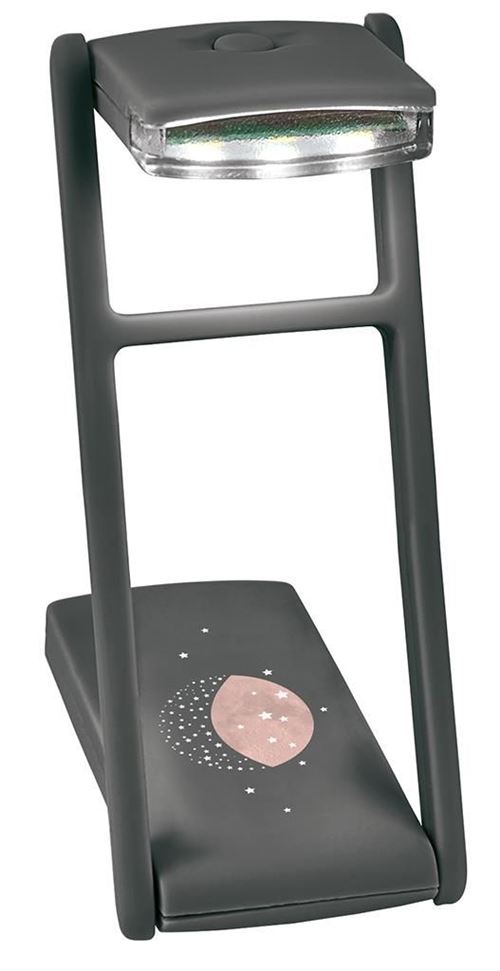 Moses lampe de lecture de voyage Libri_x lune 10 cm gris