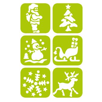 Pochoirs de fenetre special Noel - 1