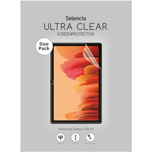 Protection d'écran Duo Pack Ultra Clear pour Samsung Galaxy Tab A7 Transparent Selencia