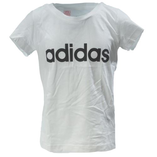 Tee shirt manches courtes Adidas E lin tee mc white/blk g Blanc taille : 13à14 réf : 16763