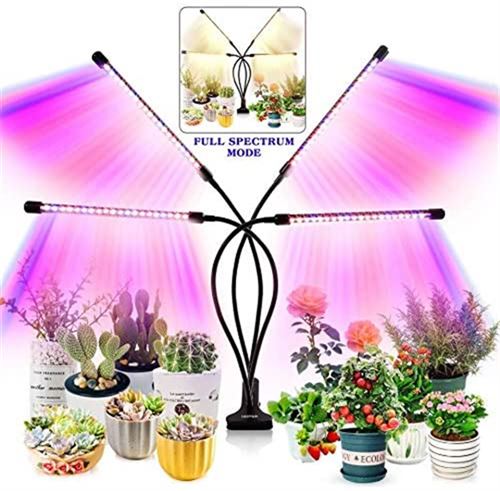 Lampe de Croissance pour Plantes Garpsen 80 LEDs Lampe Horticole 4 Tete Spectre 