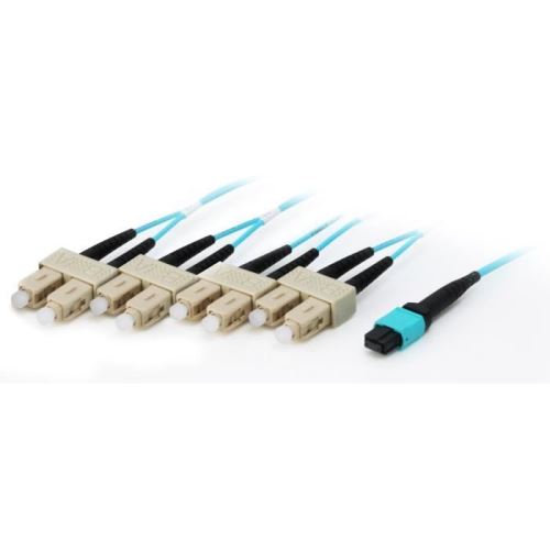Equip MTP-SC 50-125μm 3.0m, 3 m, OM4, MTP, 4x SC, Cyan