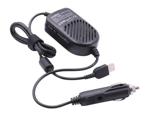 vhbw Câble, chargeur auto compatible avec Lenovo IdeaPad B5400, Flex 10,  Flex 14 ordinateur portable, Notebook - câble de chargement 12V, 45W
