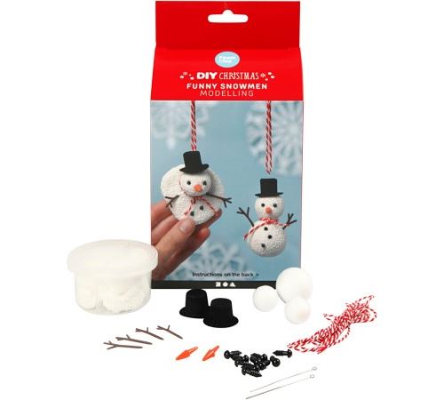 Kit Modelage Noël - Foam Clay - Bonhommes de neige