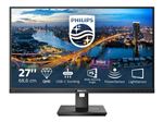 Philips 276B1 - Écran LED - 27" - 2560 x 1440 QHD @ 75 Hz - IPS - 350 cd/m² - 1000:1 - 4 ms - 2xHDMI, DisplayPort, USB-C - haut-parleurs - texture noire