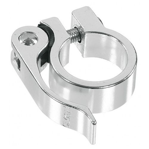 Ergotec Collier de selle SCQ-030 avec libération rapide 349 mm argent