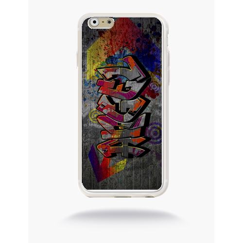 Coque Angel Street Art Compatible Apple Iphone 6 Silicone Blanc Mat