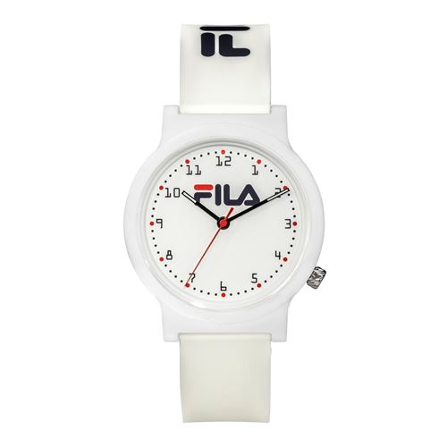 FILA Montre analogique bracelet silicone N320 Blanc