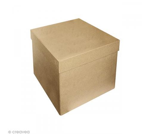 Boîte carrée 16 x 16 cm à décorer