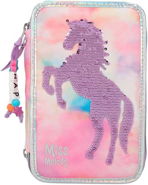 Miss Melody pochette Batikfilles 20,5 cm polyester rose/violet