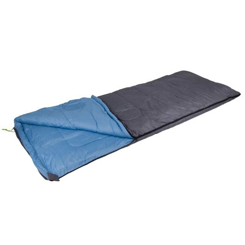 Camp Gear Slaapzak Comfort Deluxe 220x90 cm grijs en blauw 3605766