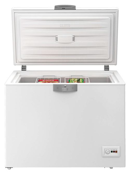 Beko HS22340 - Diepvrieskist - vrijstaand - breedte: 110.1 cm - diepte: 72.5 cm - hoogte: 86 cm - 230 liter - Klasse D - wit