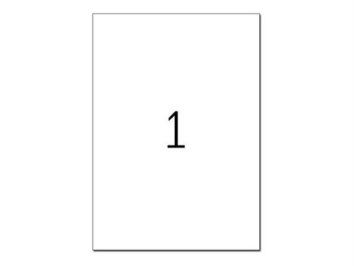 Herma 10911 &Eacute;tiquettes super adh&eacute;sives 210 x 297 A4 25 pi&egrave;ces Blanc