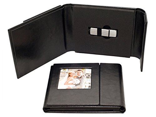Mariage uSB avec bildfenster. simili cuir noir.
