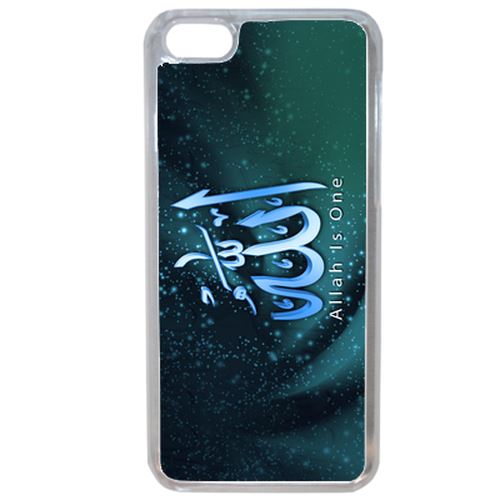 Coque Allah Is One Paillette Compatible Iphone 7 Transparent