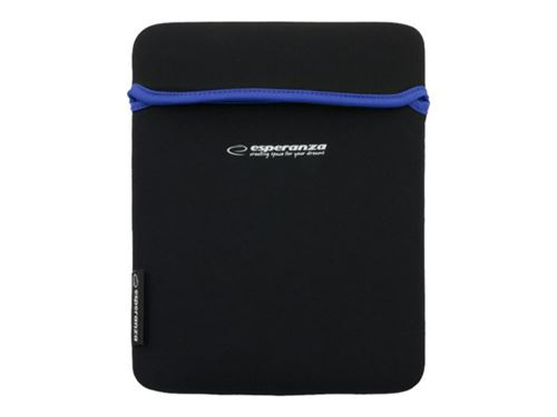 Esperanza Noir/Bleu - Étui Protecteur Pour Tablette - Néoprène - 9.7"
