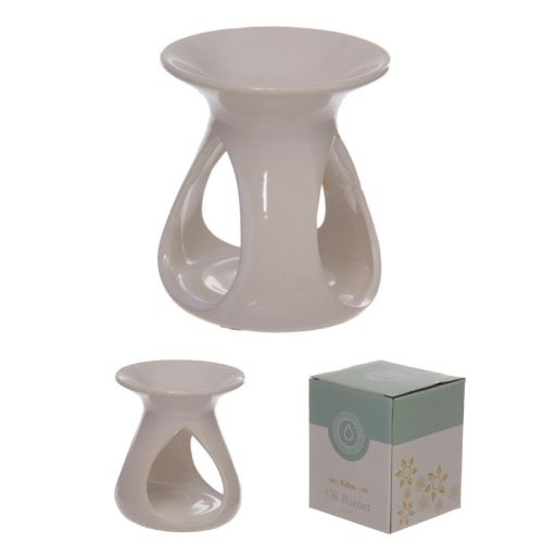 Bruleur à huile céramique pilier blanc