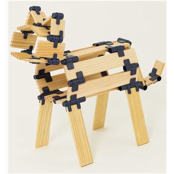 Jeu de construction en bois Tomtec 190 pièces