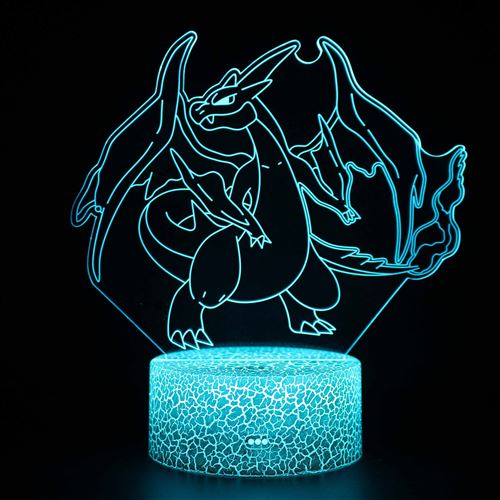 Stack Lampe 3D Tactile Veilleuses Enfant 7 Couleurs Avec Telecommande - Pokemon #1495 - Image 1