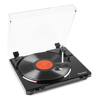 Audizio RP310 Platine vinyle haut de gamme - Noir, tourne disque avec fonction retour automatique, deux vitesses - 1