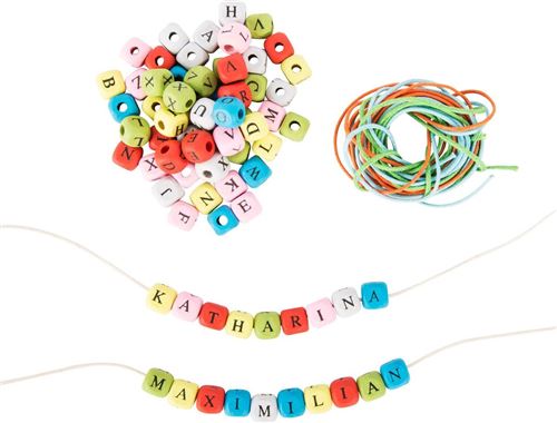 Lettres alphabet en cubes colorés - 10712
