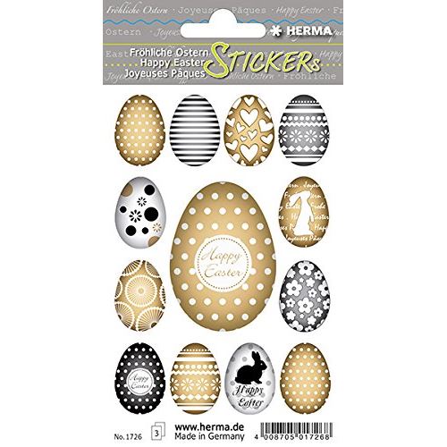 HERMA+Sticker+de+P%C2%83ques+TREND+%22oeuf+en+or%22