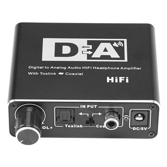 9€03 sur Convertisseur Numérique à Analogique Audio Rca 3,5 Mm Jack Coaxial  Câble Optique Décodeur - Câbles USB - Achat & prix