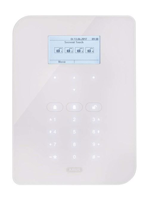 ABUS fuaa50500 Blanc Système d'alarme de sécurité – Systèmes d'alarme de sécurité (courrier électronique, Dan, allemand, néerlandais, anglais, français, italien, 100 m, -10 – 40 °c, blanc, toucher)
