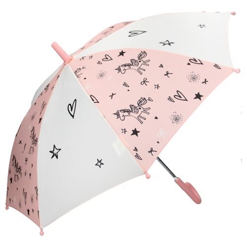 Kidzroom parapluie Fearless girls 44 cm rose/blanc