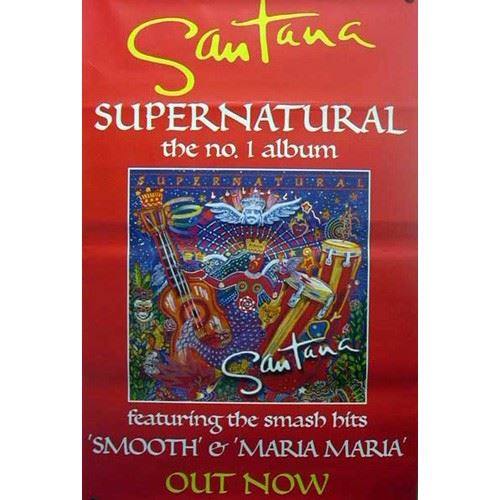 SANTANA - 100x150 cm - AFFICHE / POSTER État correct -  reconditionné disponible sur Fnac