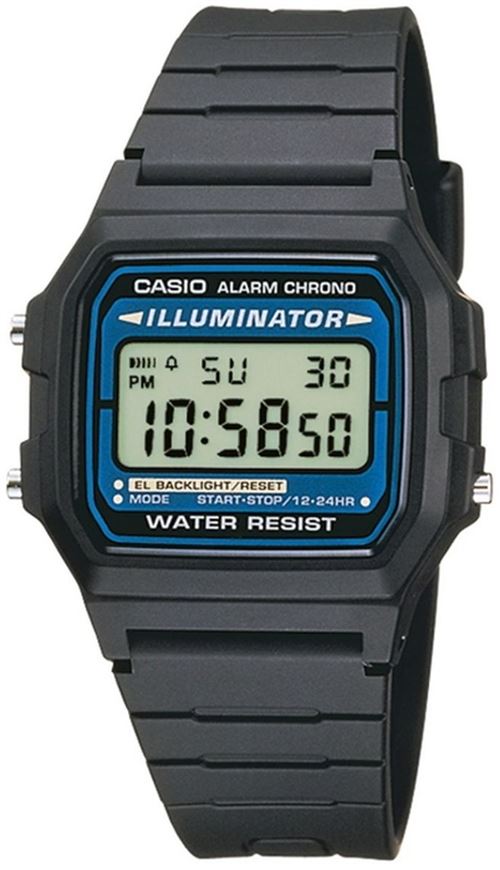 Montre Digitale Quartz Casio Vintage F-105W-1Awyef Chrono 1/100 S