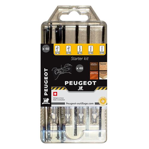 Peugeot Kit De 48 Lames Pour Scie A Chantourner 12-18tpi 127 Mm