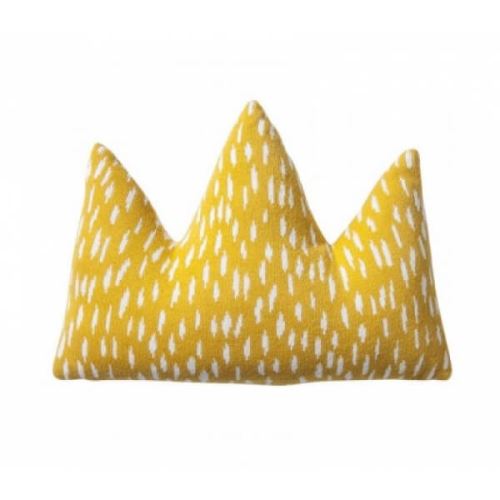 Coussin couronne jacquard bio imagine - noukie's