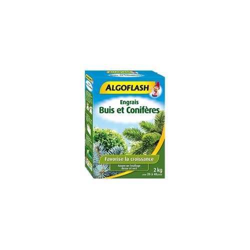 ALGOFLASH Engrais Buis et Coniferes - 2kg