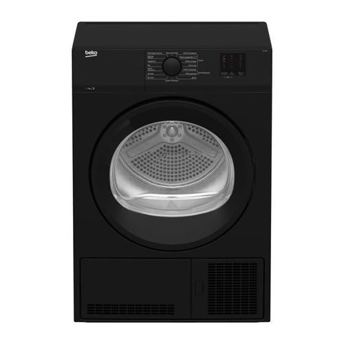 Beko DCY724B - Sèche-linge - largeur : 59.7 cm - profondeur : 56.8 cm - hauteur : 84.6 cm - chargement frontal - noir
