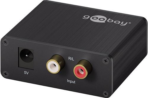 Goobay 58966 Convertisseur audio analogique/numérique Noir