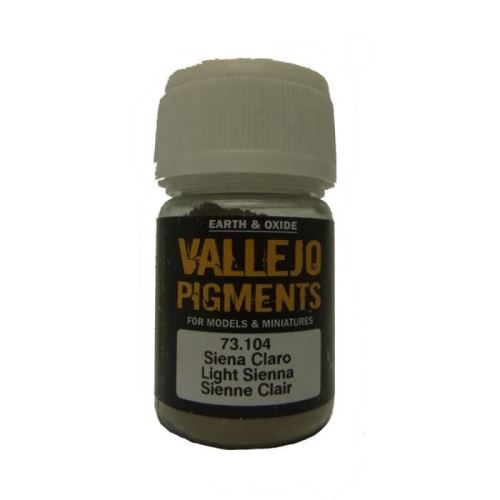 VAL73104 - Vallejo Pigments - Light Sienna - Modélisation plastique Peintures